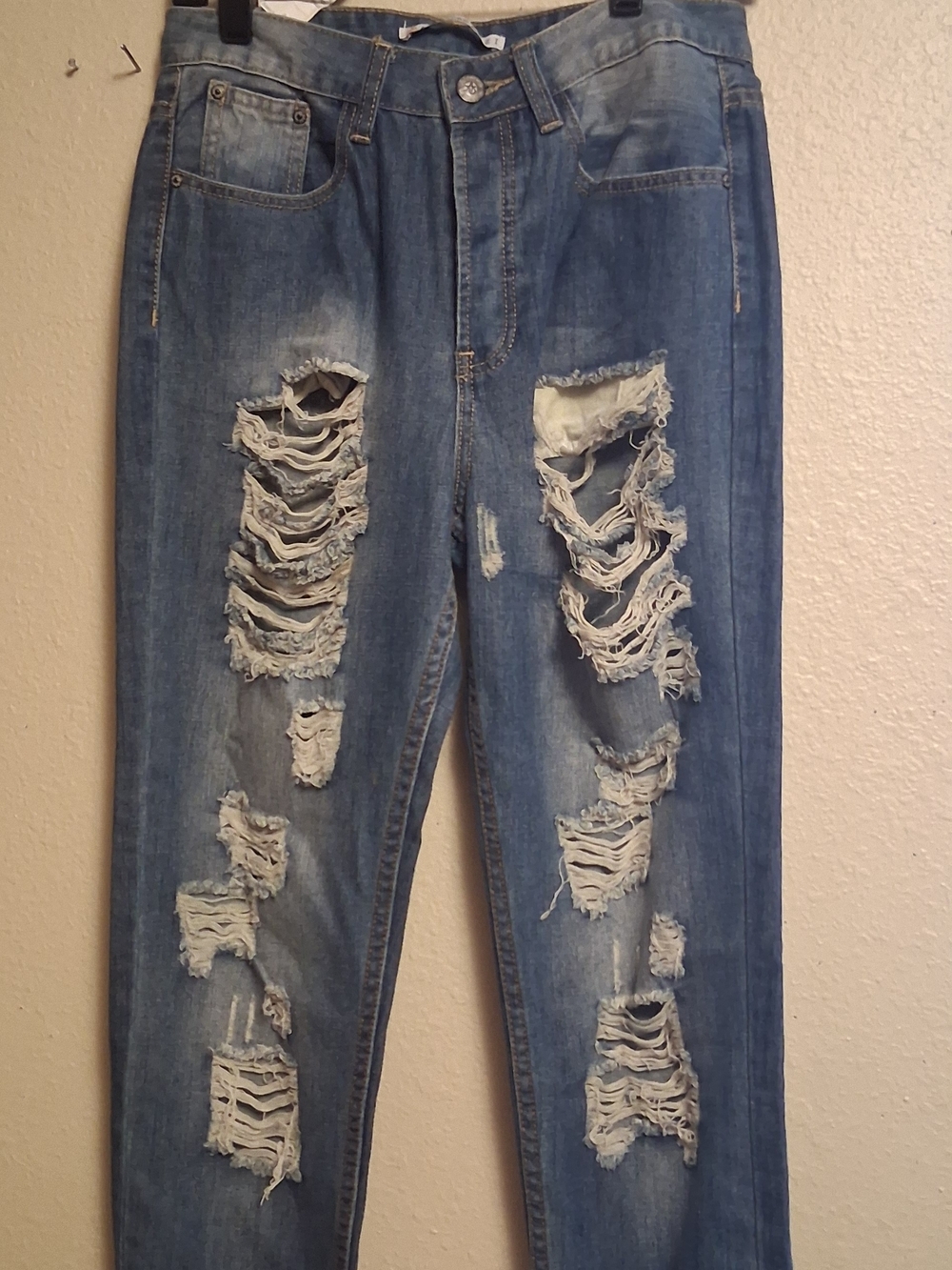 American Bazi Distressed Light Blue Boyfriend Jeans 3 260804